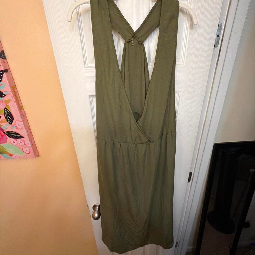 Unbranded Women's Green and Khaki Dress